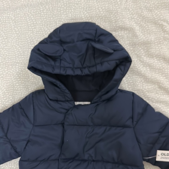 NWT OLD NAVY BOY 👦 BUFF WINTER JACKET Size 6-12 M ,water-resistant - Picture 2 of 8